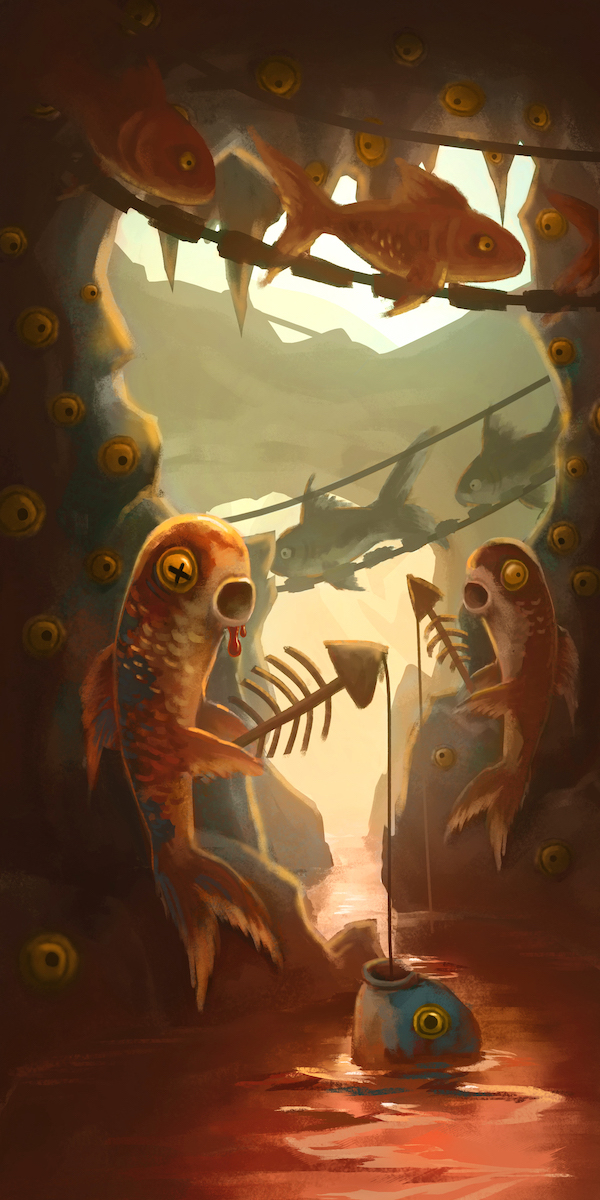 Fish digital painting